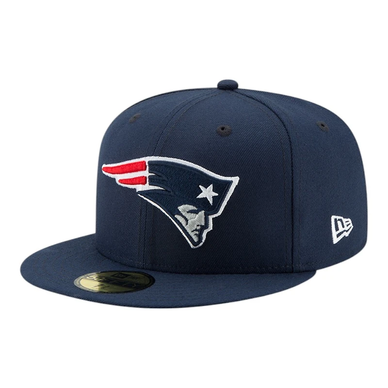 New England Patriots Navy Super Bowl LX Patch Era 59FIFTY Fitted Hat