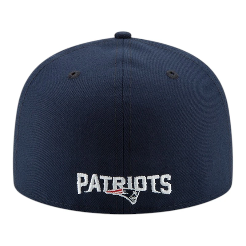 New England Patriots Navy Super Bowl LX Patch Era 59FIFTY Fitted Hat
