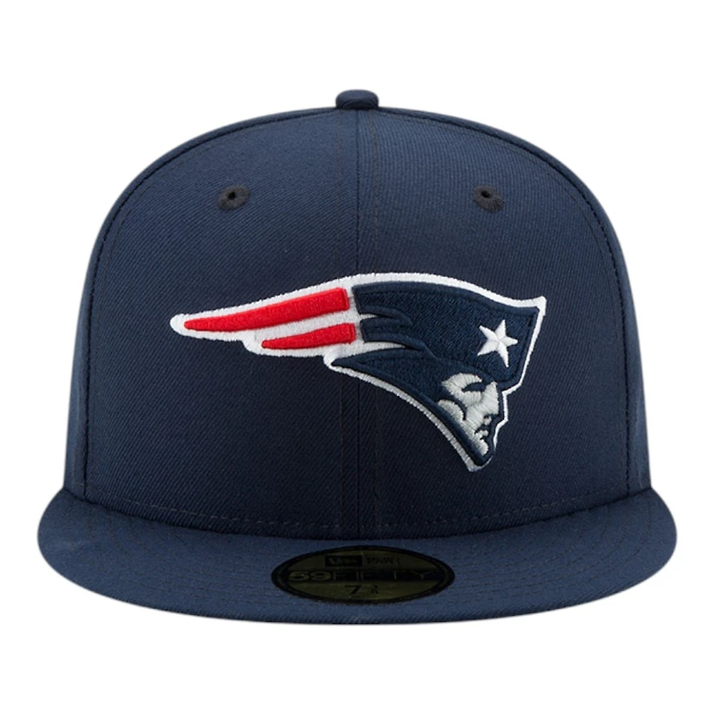 New England Patriots Navy Super Bowl LX Patch Era 59FIFTY Fitted Hat
