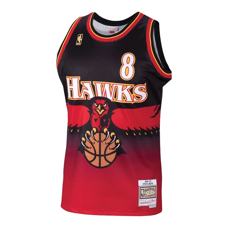 Atlanta Hawks Steve Smith Red Mitchell & Ness 1996-97 Hardwood Classics Swingman Player Jersey