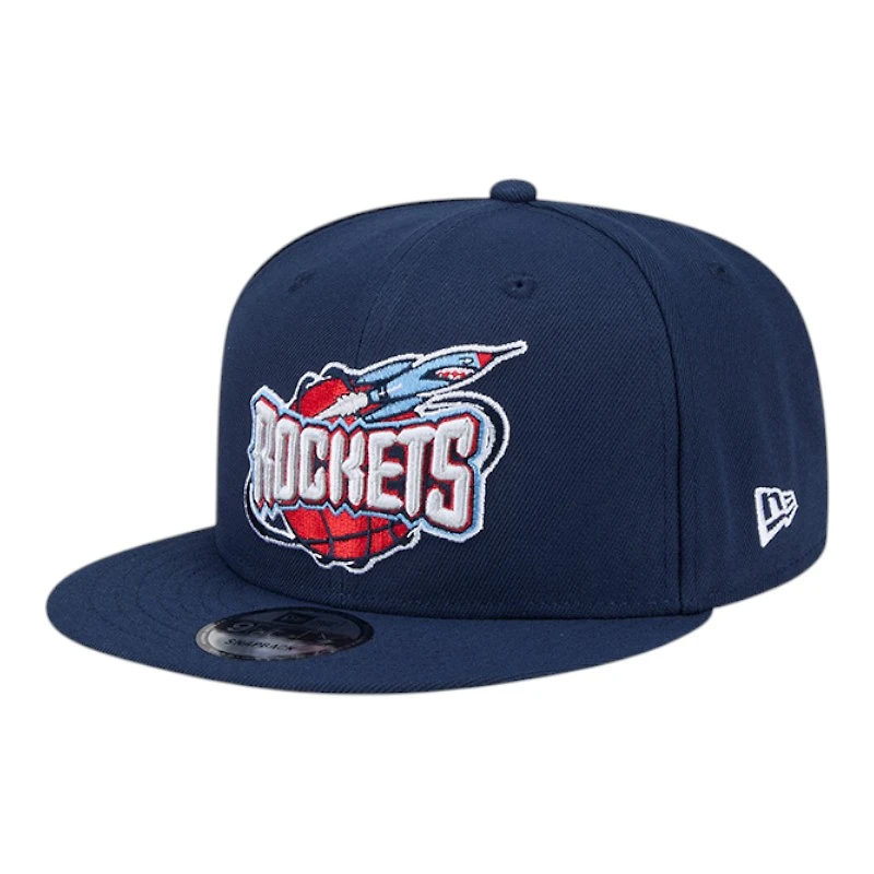 Houston Rockets Navy Hardwood Classic New Era 9FIFTY Snapback Hat