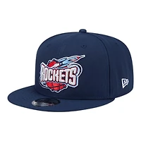 Houston Rockets Navy Hardwood Classic New Era 9FIFTY Snapback Hat