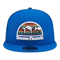 Denver Nuggets Royal Blue Hardwood Classic New Era 9FIFTY Snapback Hat