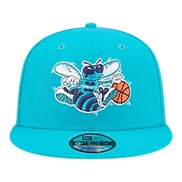 Charlotte Hornets Aqua Hardwood Classic New Era 9FIFTY Snapback Hat