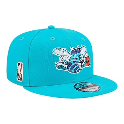 Charlotte Hornets Aqua Hardwood Classic New Era 9FIFTY Snapback Hat
