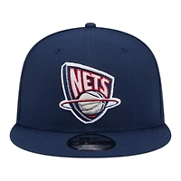 Brooklyn Nets Navy Hardwood Classic New Era 9FIFTY Snapback Hat