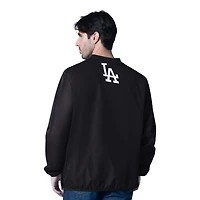 Los Angeles Dodgers Black Shooting Ball G-III V-Neck Windbreaker Jacket