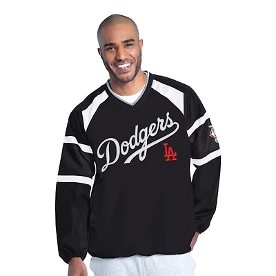 Los Angeles Dodgers Script with LA National League Patch G-III V-Neck Windbreaker Jacket