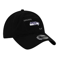 Seattle Seahawks Black Super Bowl LX Patch New Era 9TWENTY Adjustable Hat