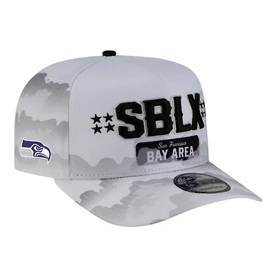 Seattle Seahawks White Super Bowl LX Tarmac New Era 9FIFTY Snapback Hat