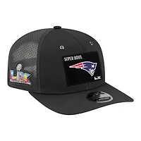 New England Patriots Charcoal Super Bowl LX Opening Night New Era 9SEVENTY Adjustable Hat
