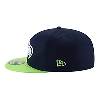 Seattle Seahawks College Navy Super Bowl LX Patch New Era 9FIFTY Snapback Hat