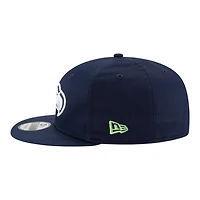 Seattle Seahawks College Navy Super Bowl LX Patch New Era 9FIFTY Snapback Hat