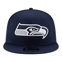 Seattle Seahawks College Navy Super Bowl LX Patch New Era 9FIFTY Snapback Hat