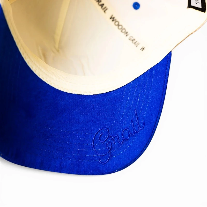 BYU Cougars Royal OG Gold Suede Woodn Grail A-Frame Snapback Hat