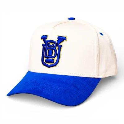 BYU Cougars Royal OG Gold Suede Woodn Grail A-Frame Snapback Hat