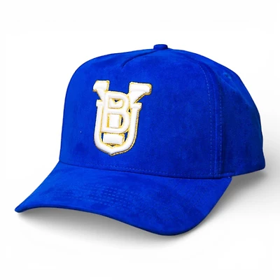 BYU Cougars Royal Blue OG Gold Suede Woodn Grail A-Frame Snapback Hat
