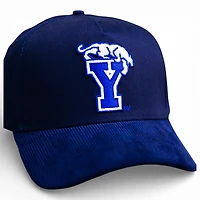 BYU Cougars Navy Beatdigger Corduroy Woodn Grail A-Frame Snapback Hat