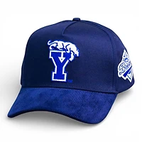 BYU Cougars Navy Beatdigger Corduroy Woodn Grail A-Frame Snapback Hat