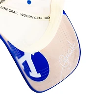 BYU Cougars Courtside Cream and Royal Suede Woodn Grail Snapback Hat