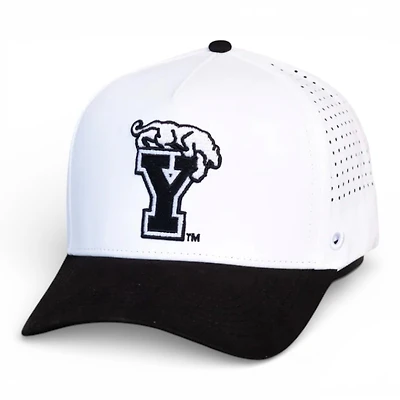 BYU Cougars White and Black Performance Woodn Grail Snapback Hat