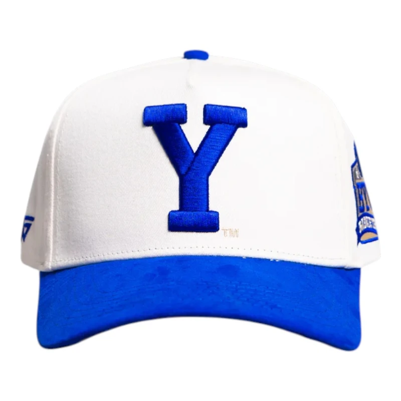 BYU Cougars Courtside Cream and Royal Suede Woodn Grail Snapback Hat