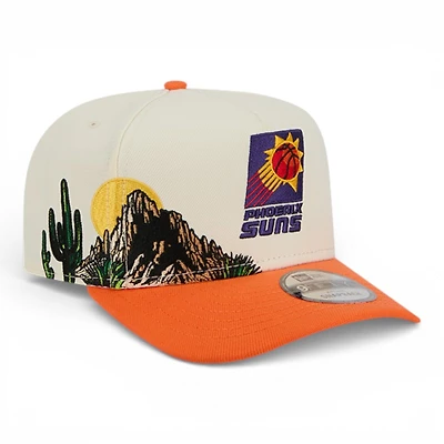 Phoenix Suns Chrome and Orange Hardwood Classics New Era 9FIFTY Snapback Hat