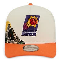 Phoenix Suns Chrome and Orange Hardwood Classics New Era 9FIFTY Snapback Hat