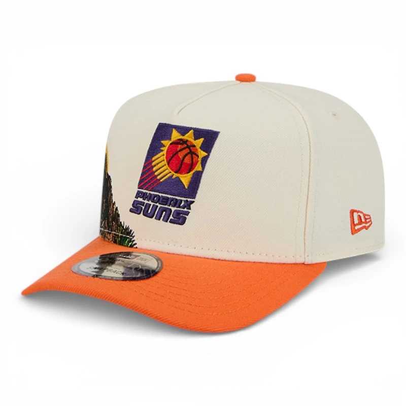 Phoenix Suns Chrome and Orange Hardwood Classics New Era 9FIFTY Snapback Hat