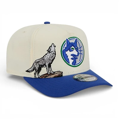 Minnesota Timberwolves Chrome and Royal Blue Hardwood Classics New Era 9FIFTY Snapback Hat