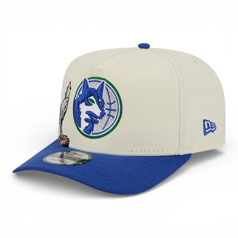 Minnesota Timberwolves Chrome and Royal Blue Hardwood Classics New Era 9FIFTY Snapback Hat