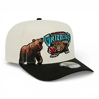 Memphis Grizzlies Chrome and Black Hardwood Classics New Era 9FIFTY Snapback Hat