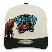 Memphis Grizzlies Chrome and Black Hardwood Classics New Era 9FIFTY Snapback Hat