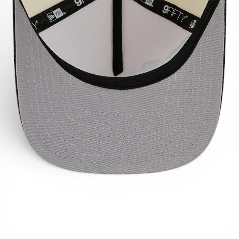 Los Angeles Lakers Chrome and Black Hardwood Classics New Era 9FIFTY Snapback Hat