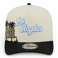 Los Angeles Lakers Chrome and Black Hardwood Classics New Era 9FIFTY Snapback Hat