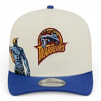 Golden State Warriors Chrome and Royal Blue Hardwood Classics New Era 9FIFTY Snapback Hat