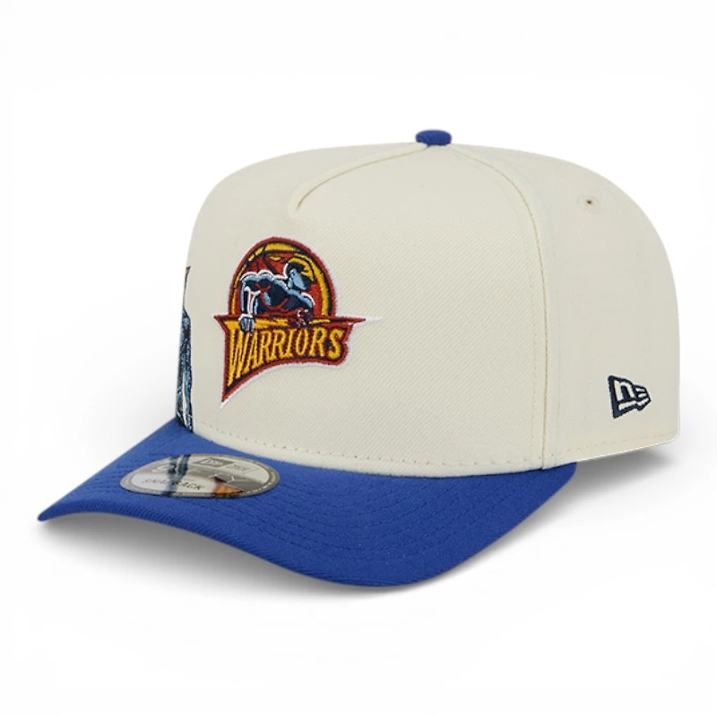 Golden State Warriors Chrome and Royal Blue Hardwood Classics New Era 9FIFTY Snapback Hat