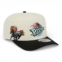 Detroit Pistons Chrome and Black Hardwood Classics New Era 9FIFTY Snapback Hat