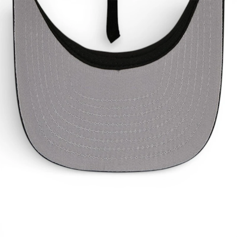 Detroit Pistons Chrome and Black Hardwood Classics New Era 9FIFTY Snapback Hat