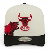 Chicago Bulls Chrome and Black Hardwood Classics New Era 9FIFTY Snapback Hat