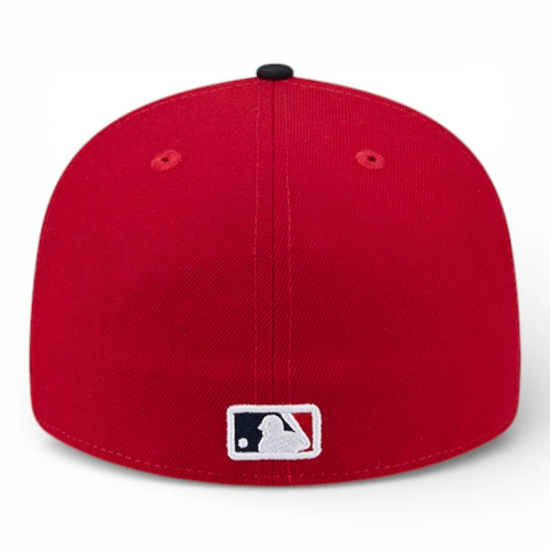 Atlanta Braves Sox Red and Navy 2026 Spring Training Patch New Era 59FIFTY Fitted Hat