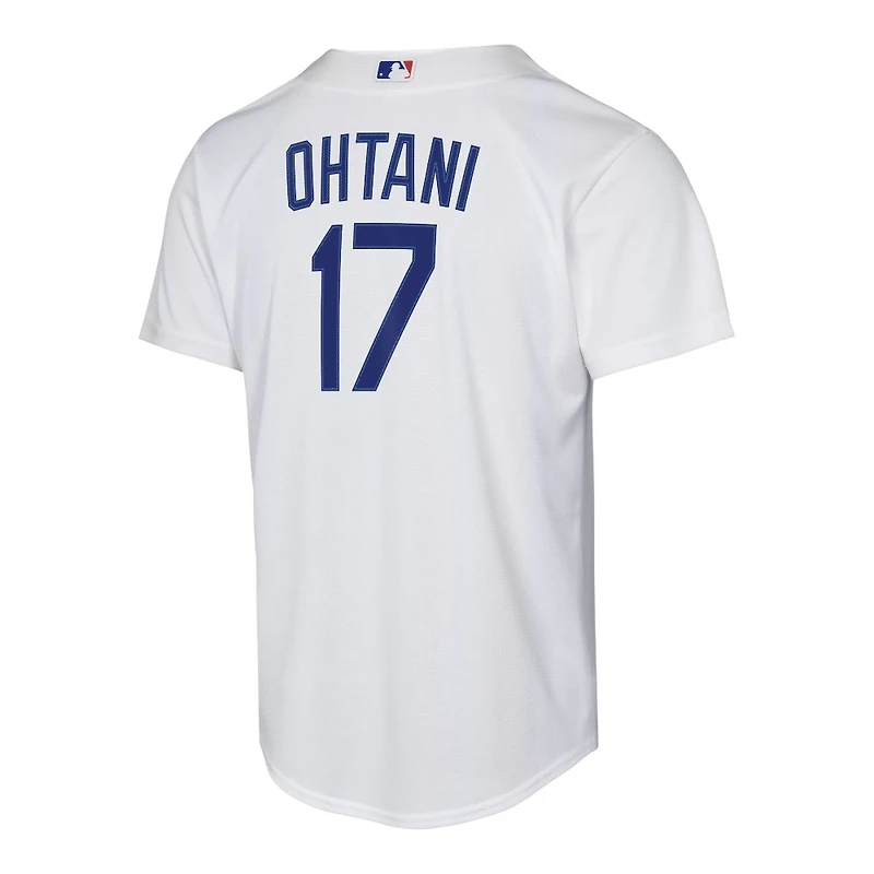Youth Los Angeles Dodgers Shohei Ohtani White Home Baseline Nike Jersey