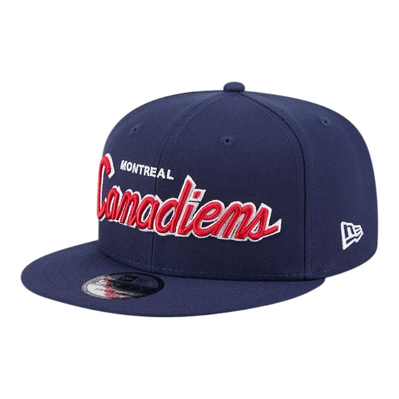 Montreal Canadiens Navy Script New Era 9FIFTY Snapback