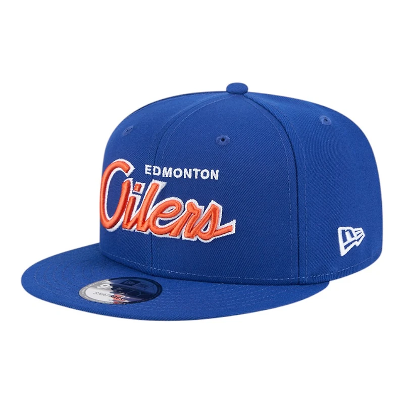 Edmonton Oilers Royal Blue Script New Era 9FIFTY Snapback