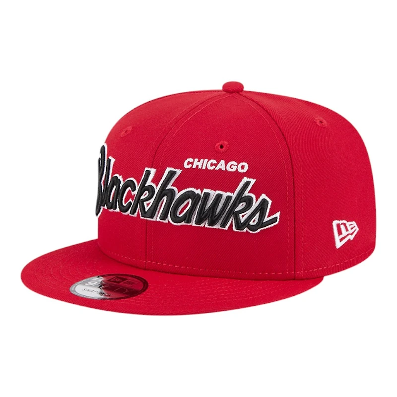 Chicago Blackhawks Red Script New Era 9FIFTY Snapback