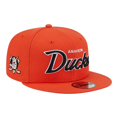 Anaheim Ducks Orange Script New Era 9FIFTY Snapback