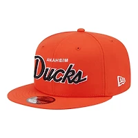 Anaheim Ducks Orange Script New Era 9FIFTY Snapback