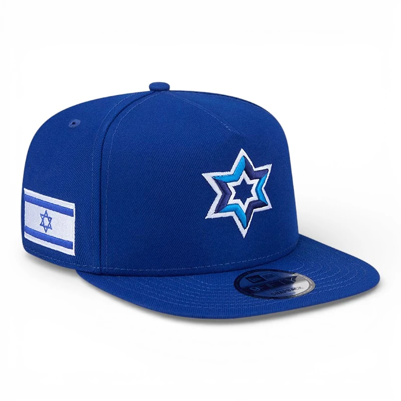 Israel Royal Blue Flag Patch 2026 World Baseball Classic WBC New Era 9FIFTY A-Frame Snapback Hat