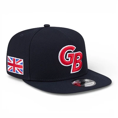 Great Britain Navy Flag Patch 2026 World Baseball Classic WBC New Era 9FIFTY A-Frame Snapback Hat