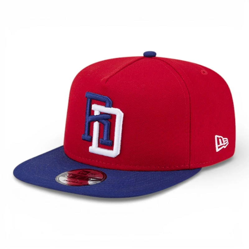 Dominican Republic Red and Royal Blue Flag Patch 2026 World Baseball Classic WBC New Era 9FIFTY A-Frame Snapback Hat
